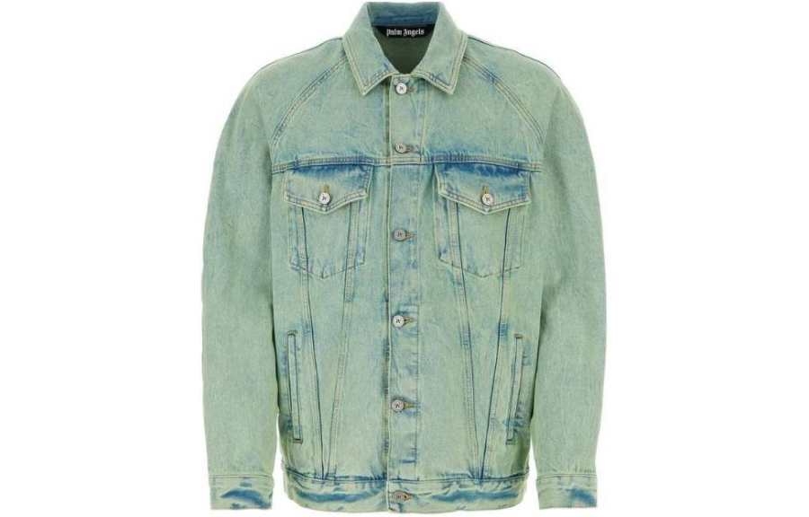 PALM ANGELS Palm Angels overdyed denim jacket
