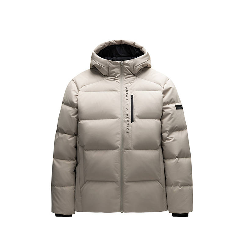 ANTA Anta Variety Training Collection Down Jacket Men's Light Chestnut Gray