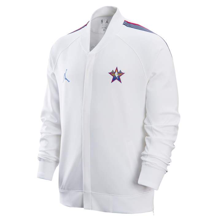 Jordan Jordan x NBA All Star Jacket Men's White/Straw Blue
