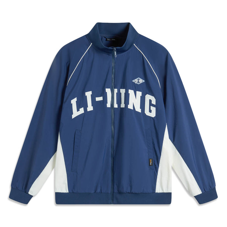Li-Ning Li Ning Sports Trendy Collection Trench Coat Men's Dark Simple Blue