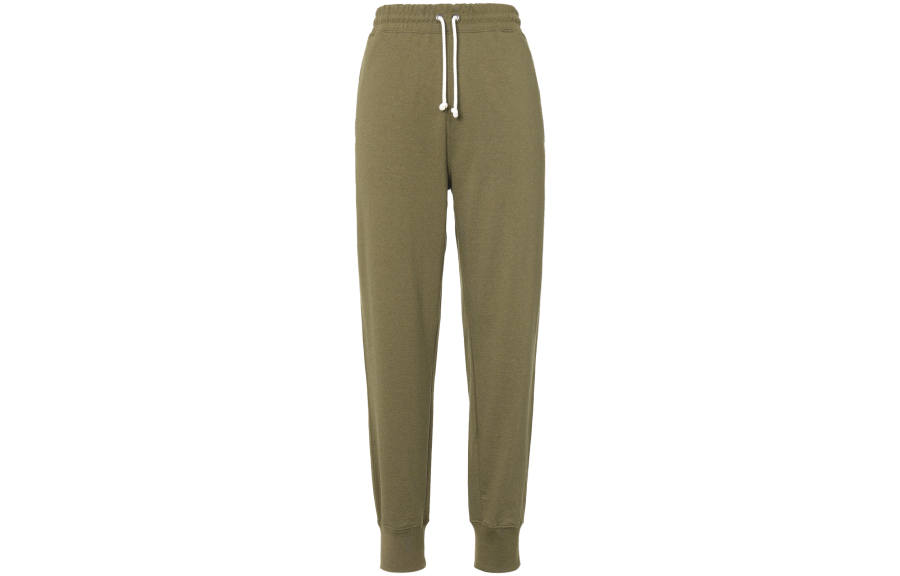 THE NORTH FACE Knitted Sweatpants Men's Olive Moderate Cuffed Pants