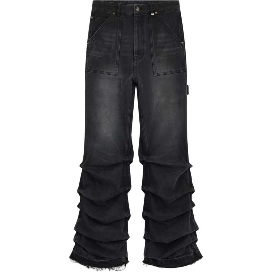 WE11DONE WE11DONE Jeans Men's Black Moderate Wide Leg Pants