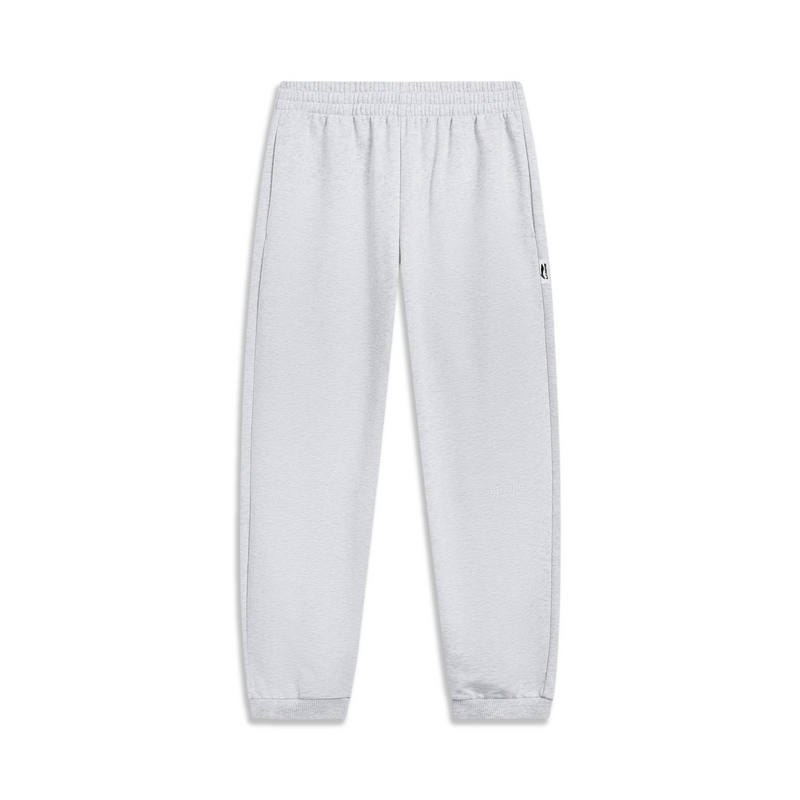 Li-Ning Li Ning China Culture Collection Knitted Sweatpants Men's Heather Gray Deep Antarctic Gray
