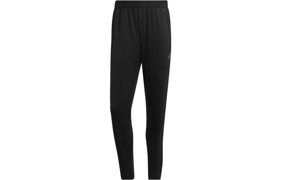 Adidas Adidas Knitted Sweatpants Men's Black Moderate Cuffed Pants