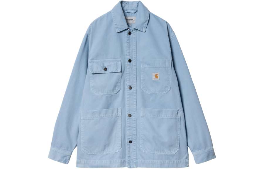 Carhartt WIP SS24 Garment Dyed Collection Garrison Coat Jackets & Coats Men's Matte Blue