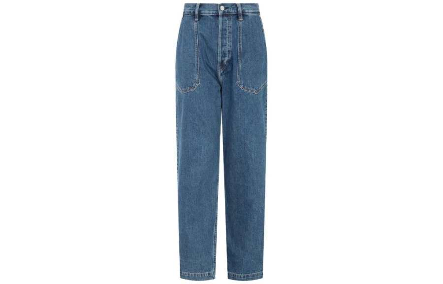 Calvin Klein Jeans Unisex Blue Moderate Straight Fit Pants