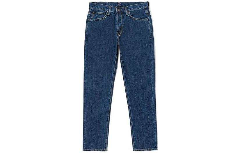 Lee Lee Jeans Men's Medium Dark Blue Moderate Straight Fit Pants