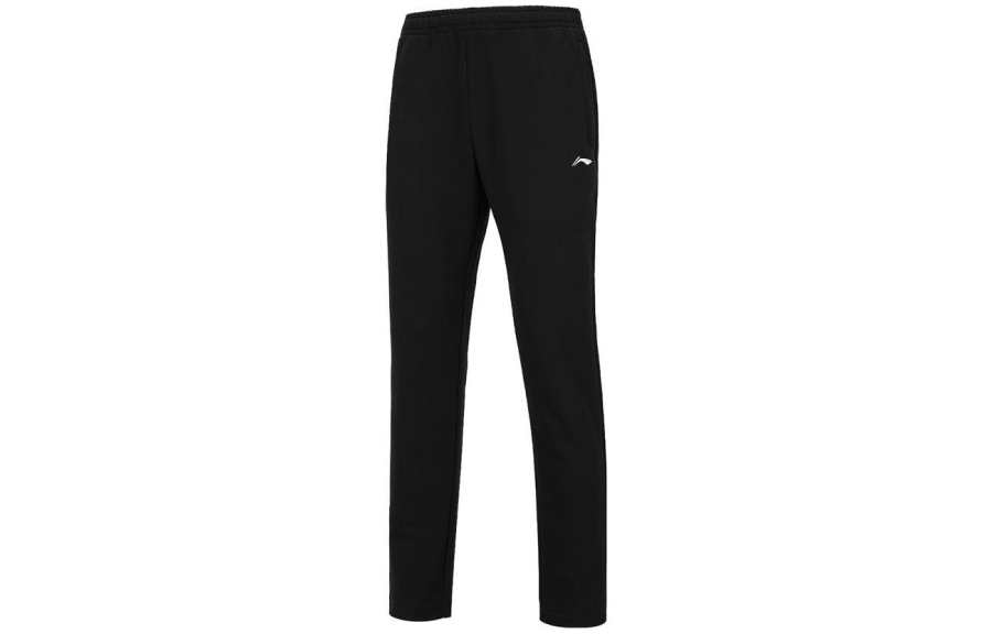 Li-Ning Li Ning Training Series Knitted Sweatpants Men's Black Moderate Straight Fit Pants
