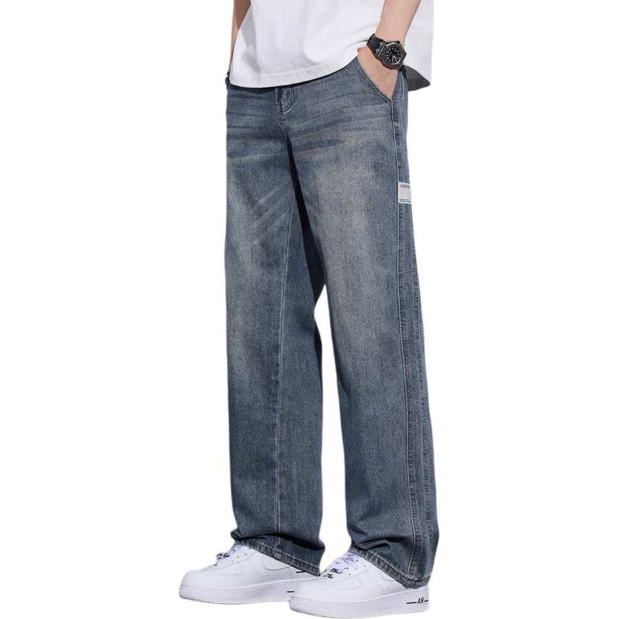 Tonlion Jeans Unisex Vintage Blue
