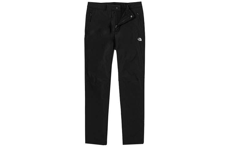 THE NORTH FACE Outdoor Thermal Water Repellent Straight Fit Hiking Fleece Lined Casual Pants Men's Black