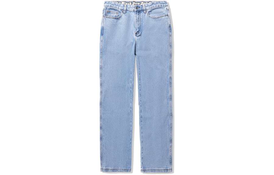 Li-Ning Li Ning Li Ning X Steven Harrington Jeans Men's Light Blue Moderate Straight Fit Pants