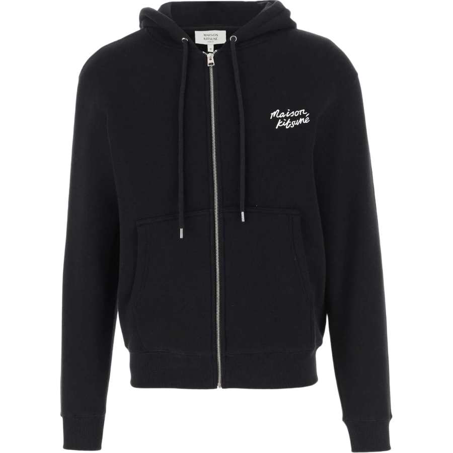 Maison Kitsune Maison Kitsuné Logo Detailed Zipped Hoodie