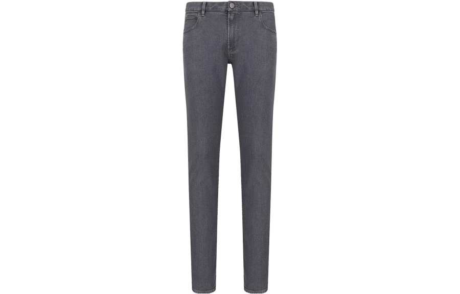 Giorgio Armani Five-pocket slim-fit stretch cotton-denim trousers