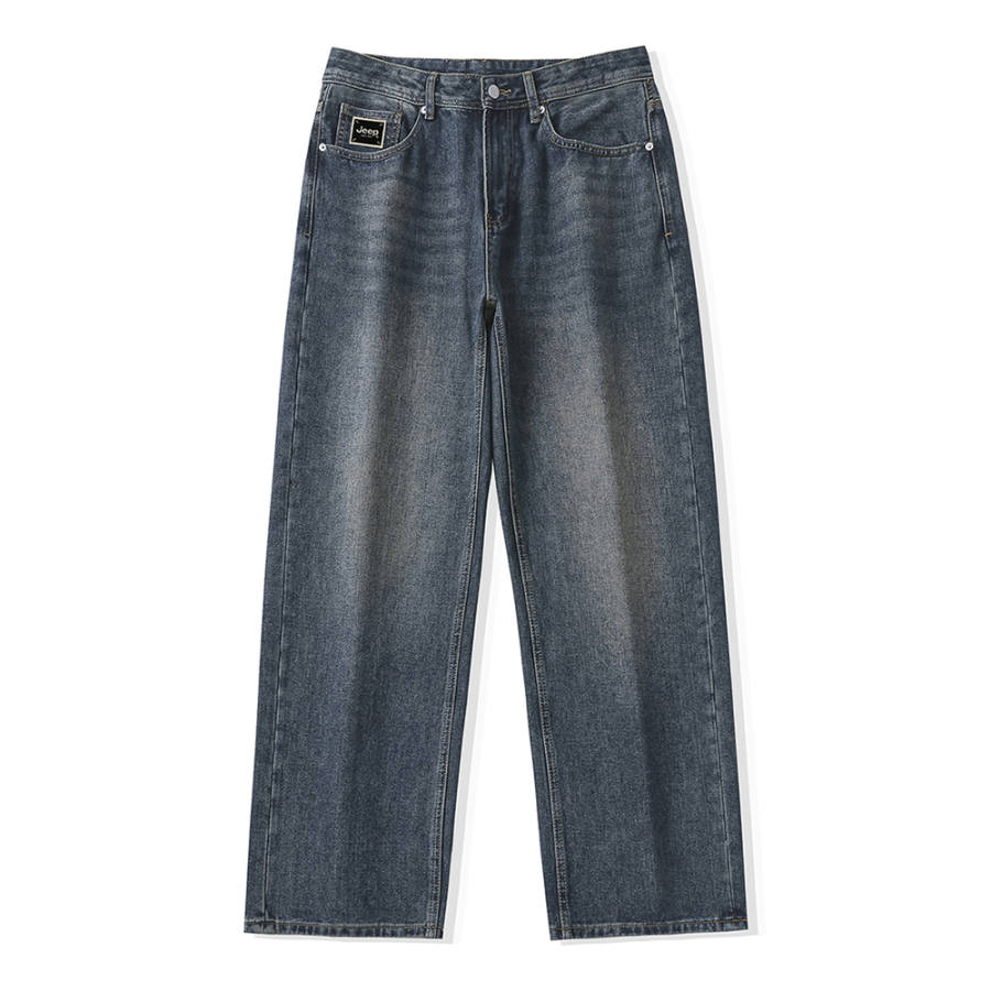Jeep Jeans Unisex Blue Moderate Straight Fit Pants