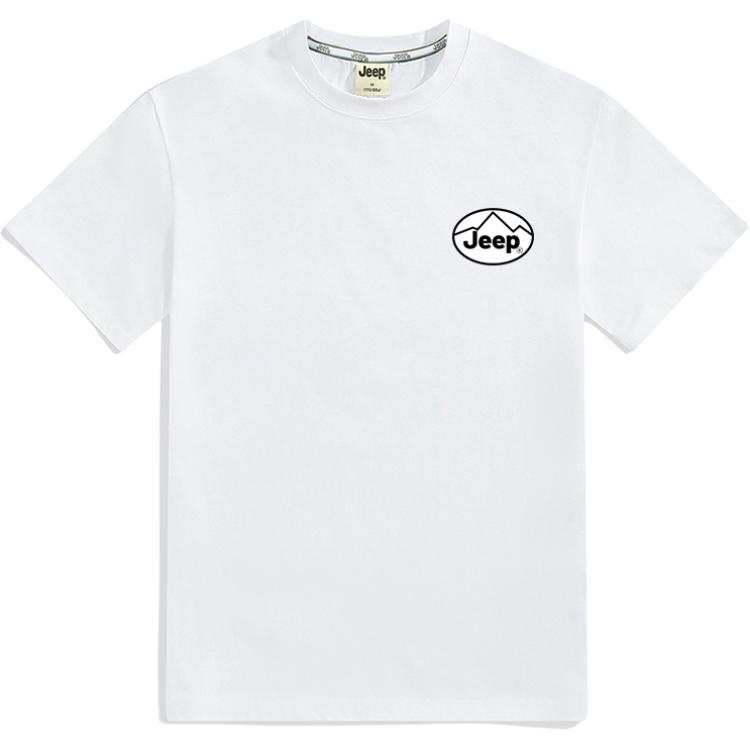 Jeep T Shirts Unisex Crew Neck Moderate Straight Fit