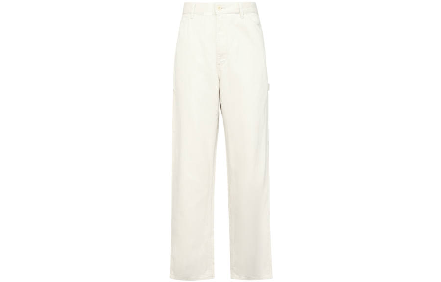UNIQLO Jeans Unisex Ivory Moderate Straight Fit Pants