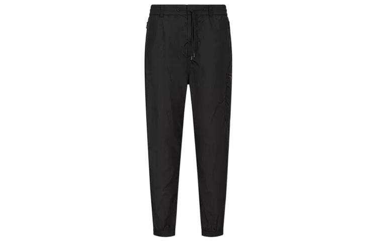 EMPORIO ARMANI SS23 Knitted Sweatpants Men's Black Moderate Other