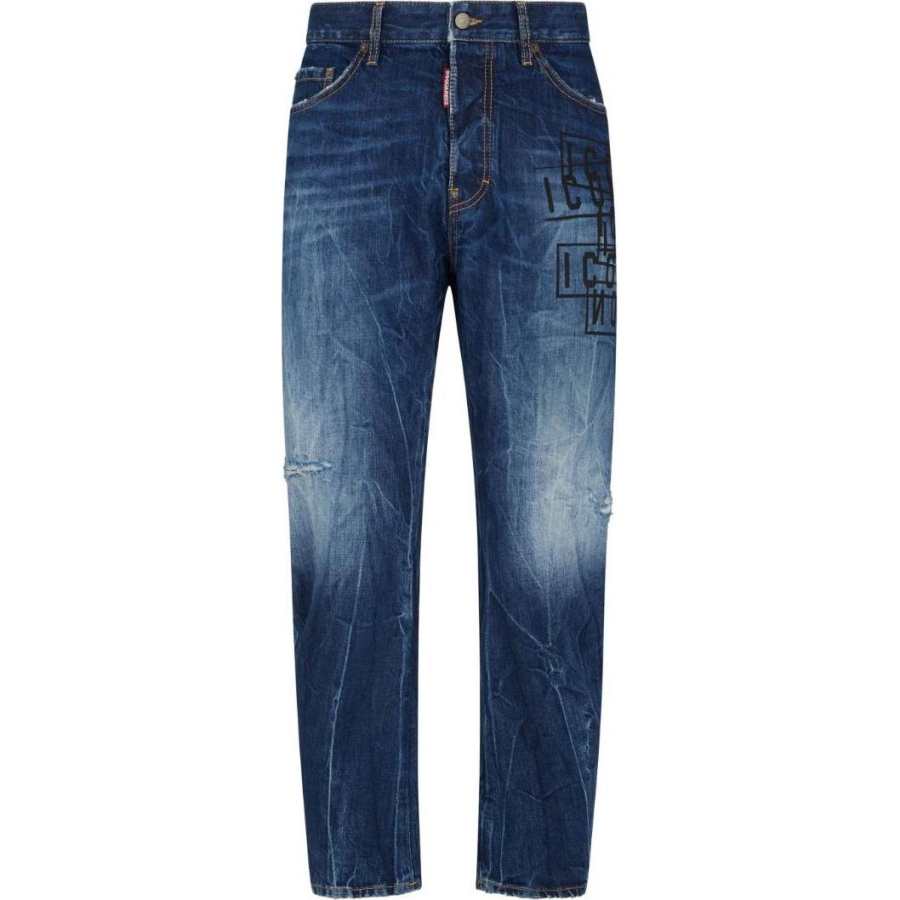 DSQUARED 2 Dsquared2 Icon Printed Straight Leg Jeans