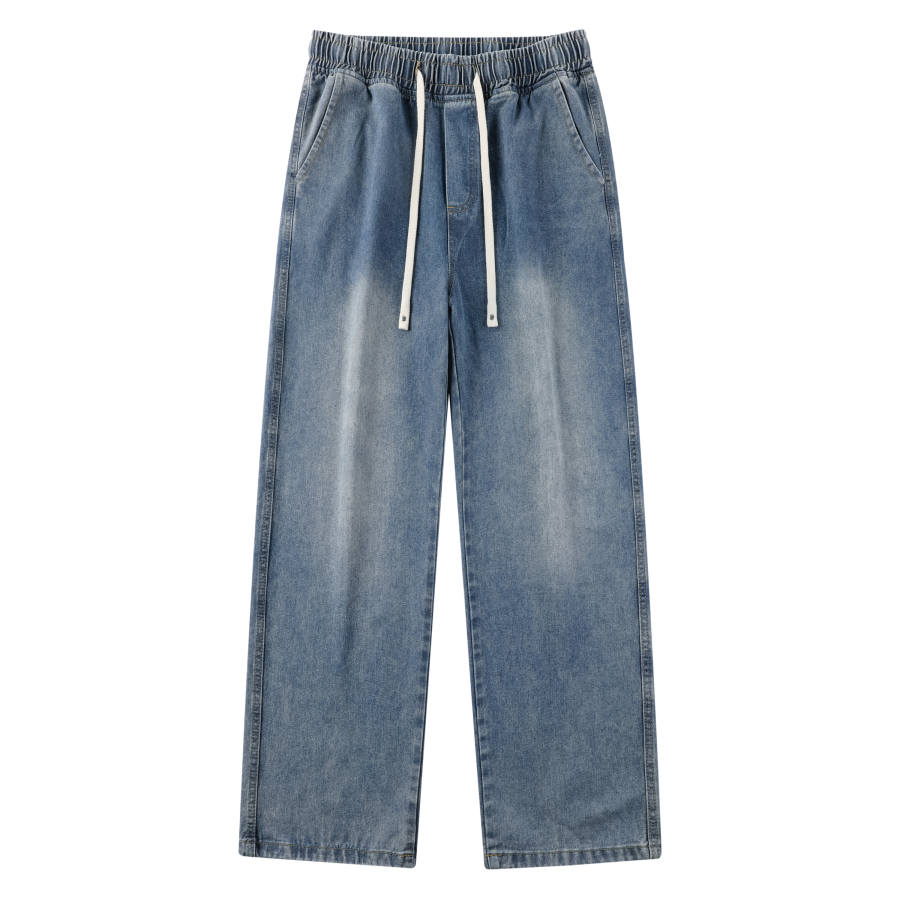 GNOMESHGH Jeans Unisex Moderate Straight Fit Pants