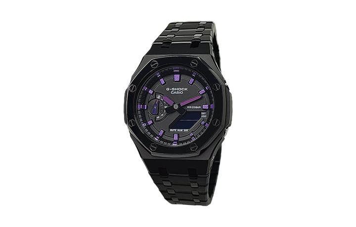 CASIO CASIO Custom Collection Electronic Movement Stainless Steel Strap Watch Men's Watches Black Dial