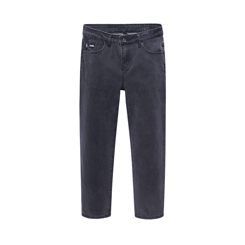 Jeep Jeans Men's Gray Moderate Straight Fit Pants