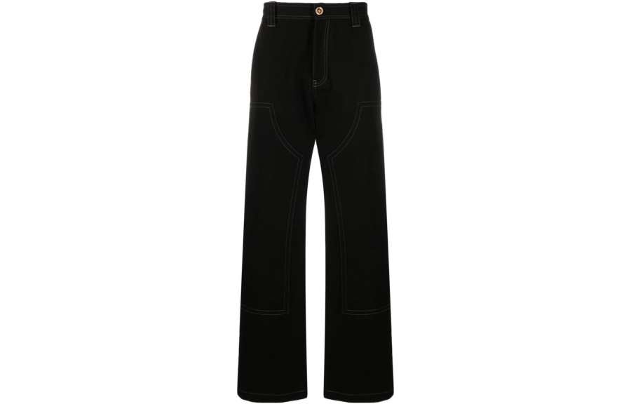 VERSACE 【Previous Season】wide-leg cotton trousers