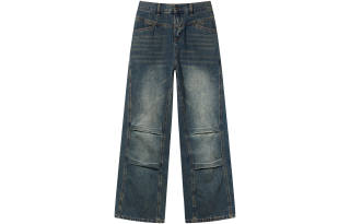BLIND402 Jeans Men's Blue Moderate Straight Fit Pants