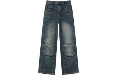 BLIND402 Jeans Men's Blue Moderate Straight Fit Pants