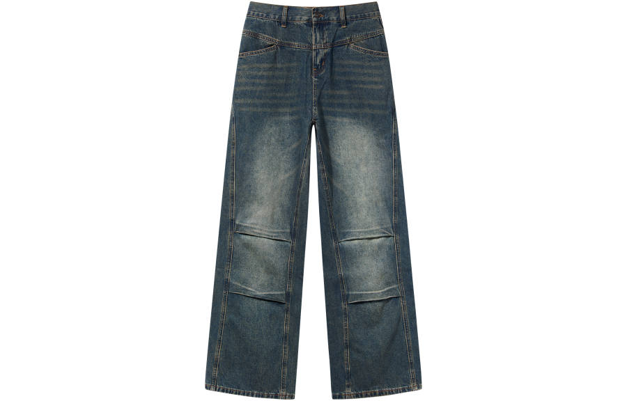 BLIND402 Jeans Men's Blue Moderate Straight Fit Pants