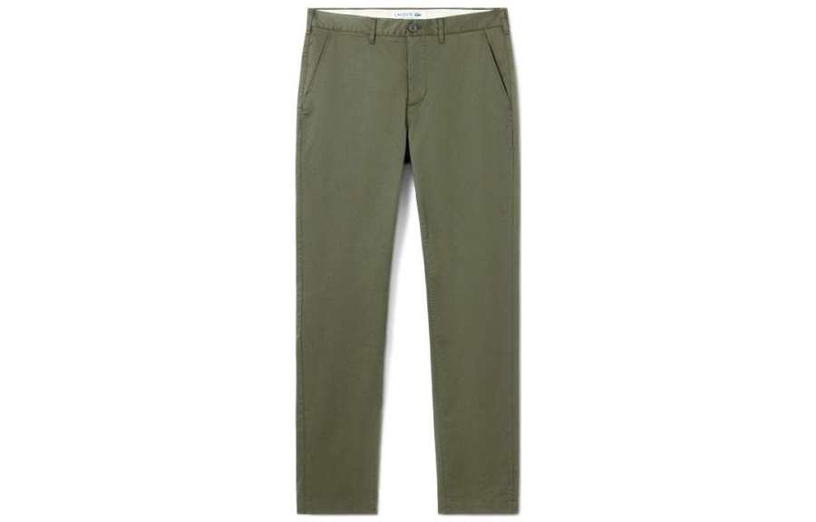 LACOSTE SS22 Casual Pants Men's Army Green