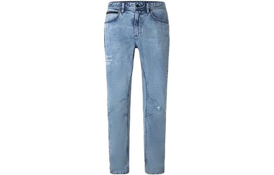 Lee Lee Jeans Men's Blue Moderate Straight Fit Pants
