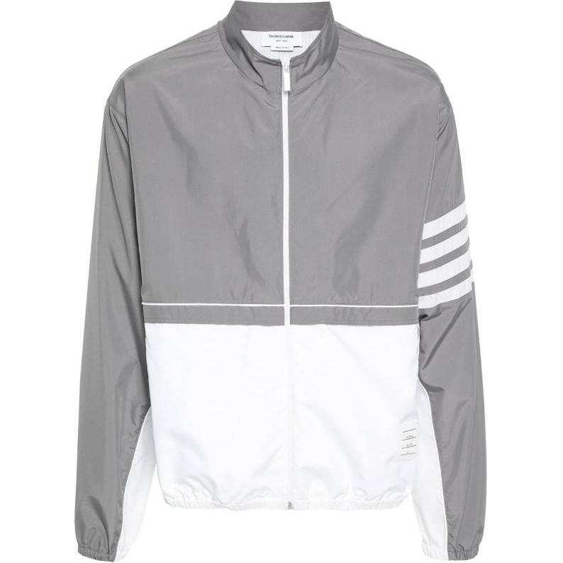 THOM BROWNE 4 Bar Stripe Detailed Zipped Windbreaker