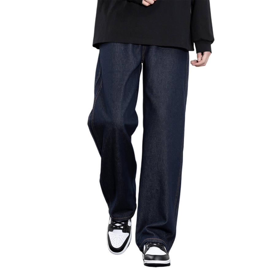 BALENO Jeans Men's Dark Blue Moderate Straight Fit Pants