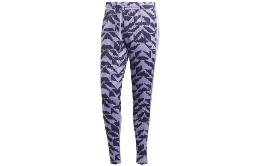 Adidas Adidas Sportwear Knitted Sweatpants Men's Purple Moderate Slim Fit Pants