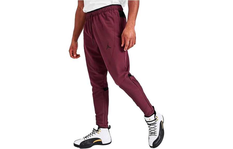 Jordan Jordan Knitted Sweatpants Men's Fuchsia Moderate Tapered Pants