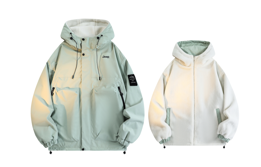 Jeep Jeep Puffer Jackets Men's Hooded Moderate Reversible