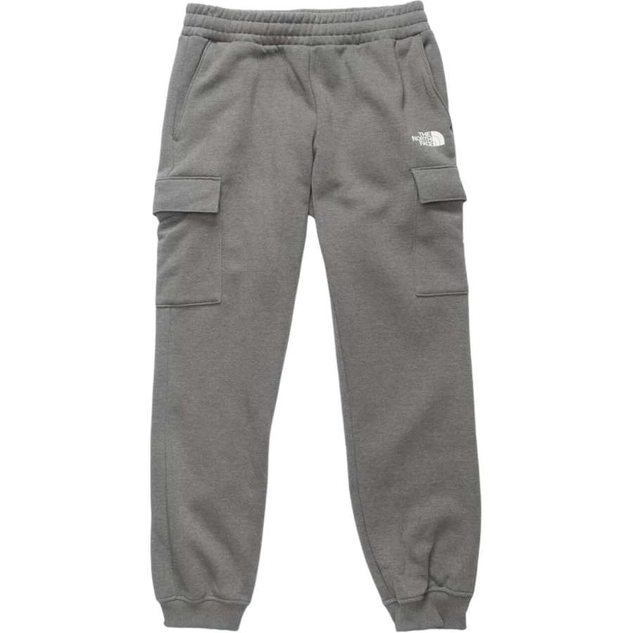 THE NORTH FACE Knitted Sweatpants Men's Gray Moderate Cuffed Pants