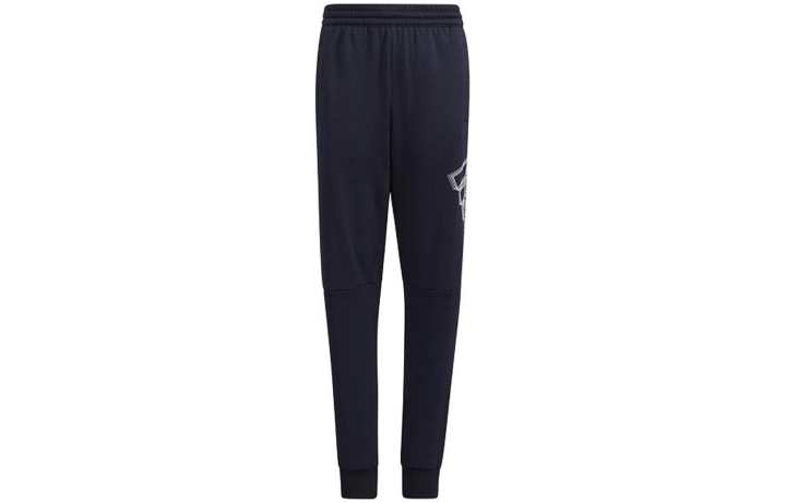 Adidas Adidas Knitted Sweatpants Men's Marine Blue Moderate Cuffed Pants