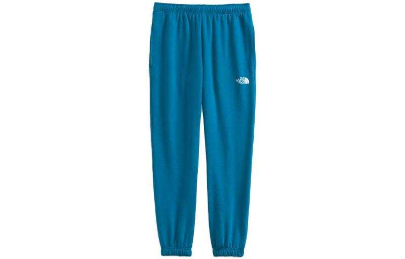 THE NORTH FACE Knitted Sweatpants Men's Blue Moderate Cuffed Pants