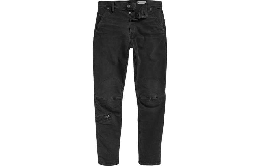 G-STAR RAW G STAR RAW Jeans Men's Gray Black Moderate Straight Fit Pants