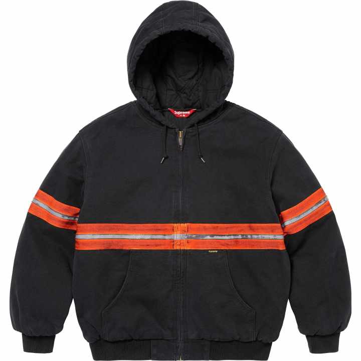 Supreme Supreme Reflective Stripe Hooded Work Jacket