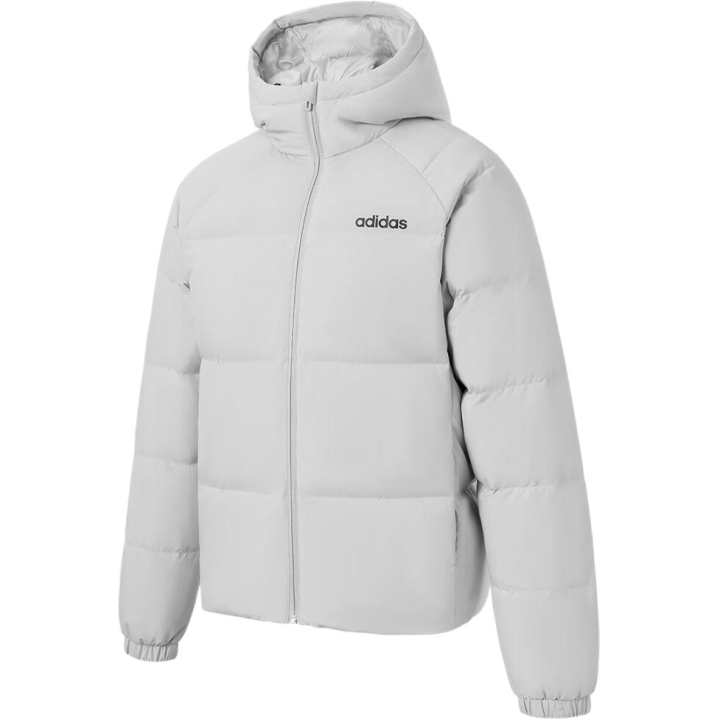 Adidas Adidas Down Jackets Unisex Gray Hooded Moderate