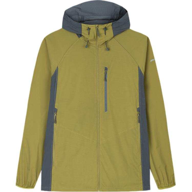Anta Champion Series Trench Coat Men's Light Coffee Green/Mist Gray