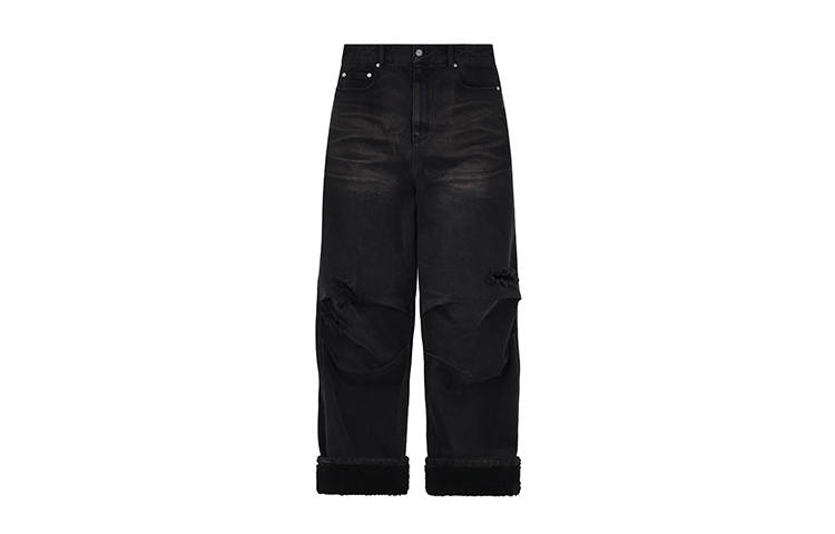 WE11DONE WE11DONE Jeans Unisex Black Moderate Straight Fit Pants