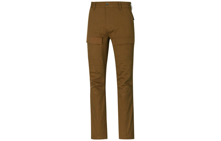 PUMA X Maison Kitsune Craghoppers Casual Pants Men's Brown Moderate Straight Fit Pants