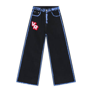 Voguo Relay Jeans Unisex Moderate Wide Leg Pants