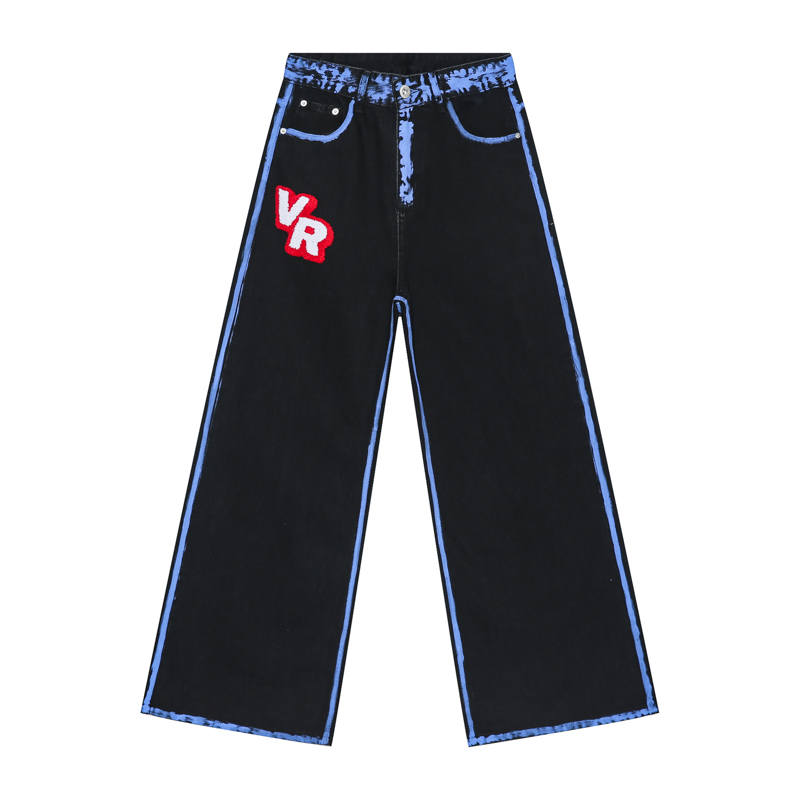 Voguo Relay Jeans Unisex Moderate Wide Leg Pants