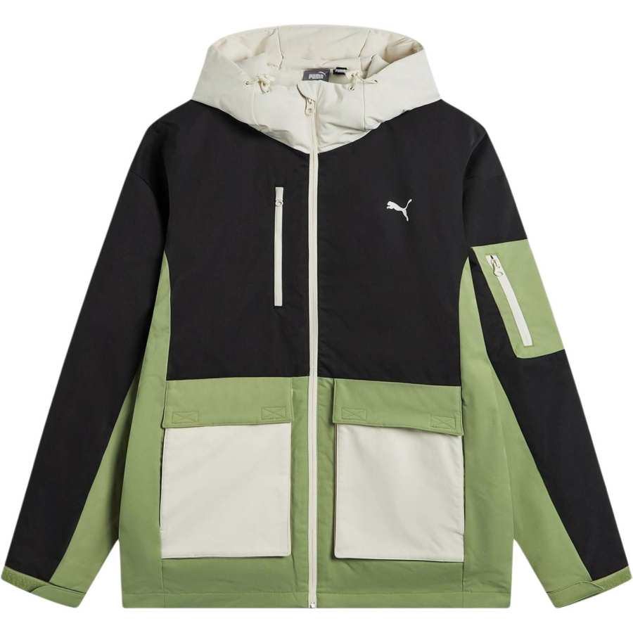 PUMA PUMA Down Jackets Unisex Black Hooded Moderate