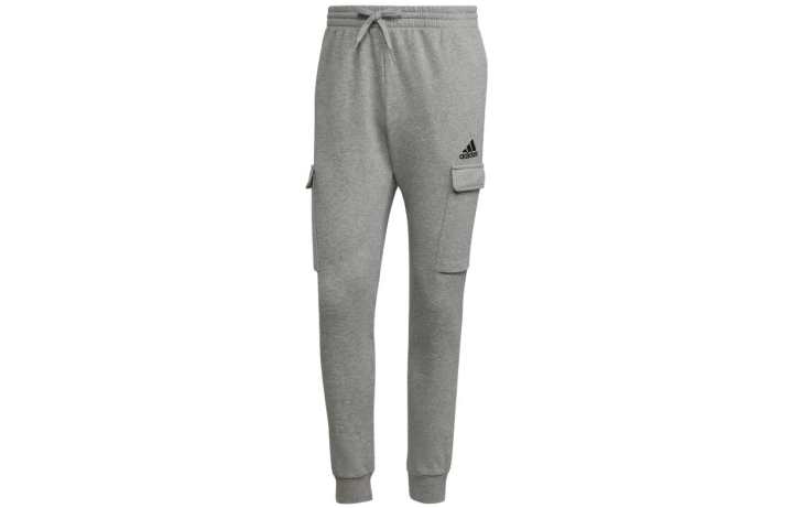 Adidas Adidas Essential Knitted Sweatpants Men's Gray Moderate Cuffed Pants