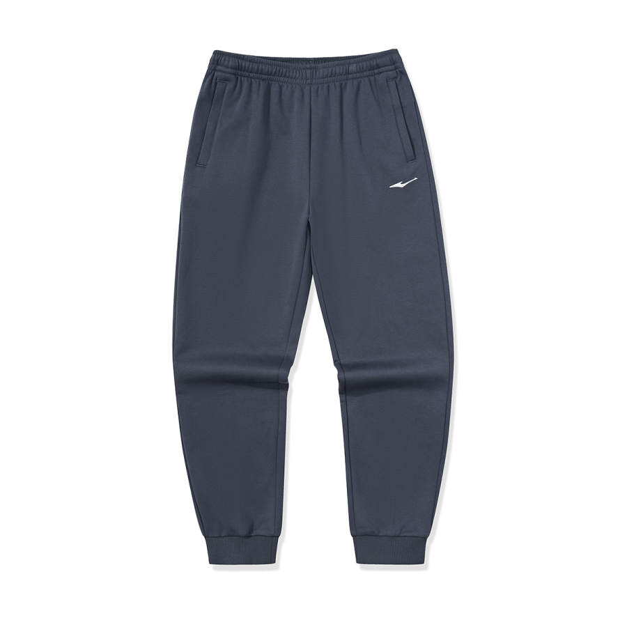 Erke Knitted Sweatpants Unisex Stranger Blue Thickened Cuffed Pants